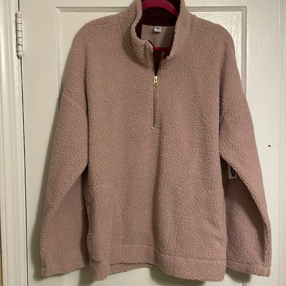 NWT Old Navy fleece 1/4 zip pullover - Picture 1 of 6